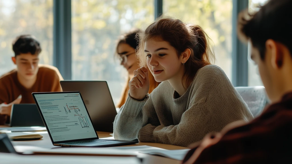 Beginners reviewing key takeaways from an AI course in a classroom