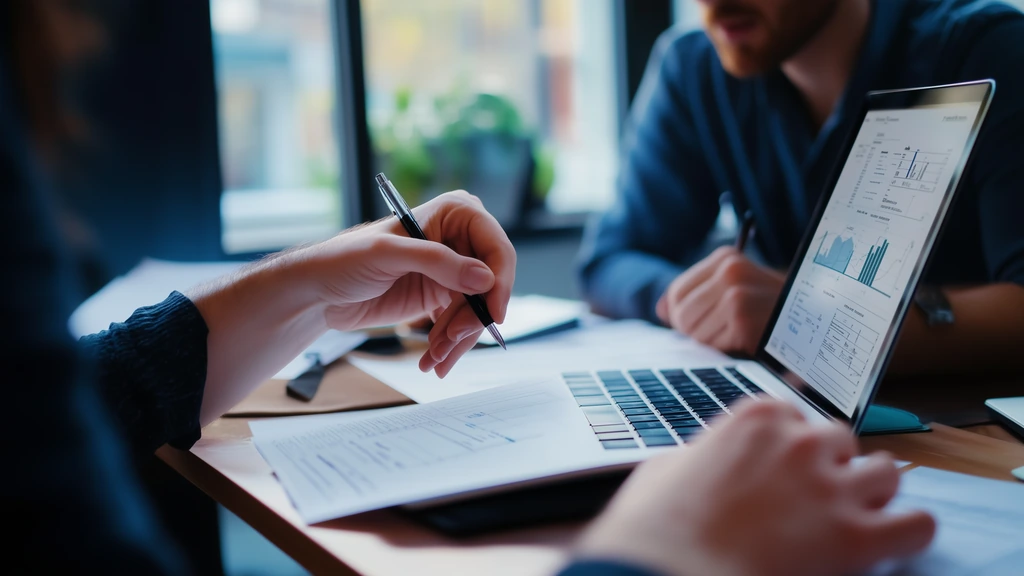 Local business owner reviewing HR risk management strategies with an advisor