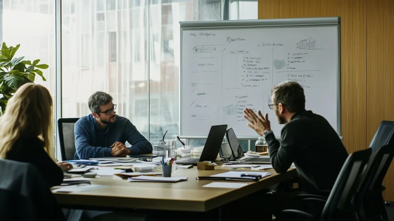 Business leaders reviewing effective strategies for long-term success planning
