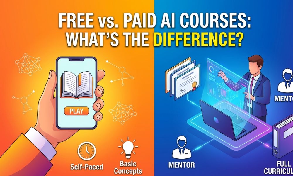 Free vs. Paid AI Courses: What’s the Difference?