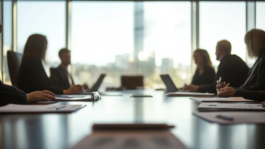 Board members discussing ethics and integrity in corporate governance