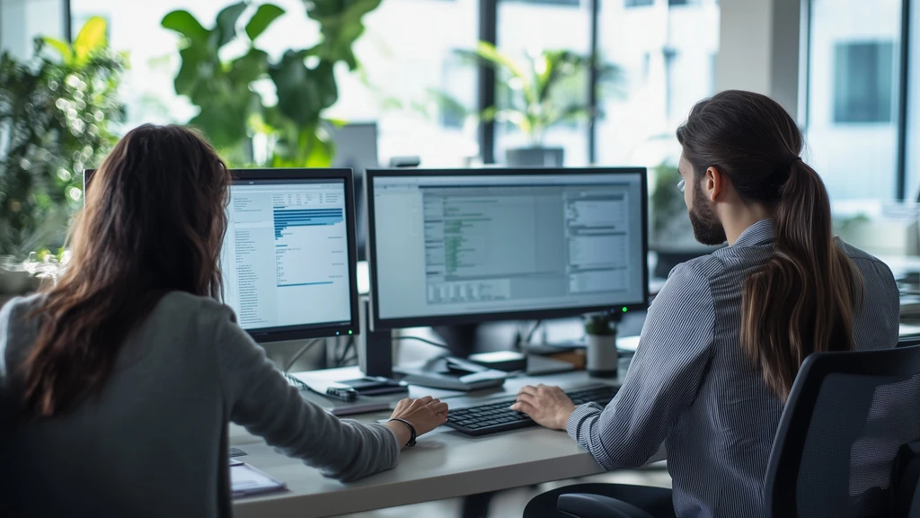 Analysts using an NLP framework to convert text into business insights
