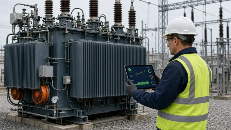 Asset manager comparing transformer condition data with a planned replacement timeline