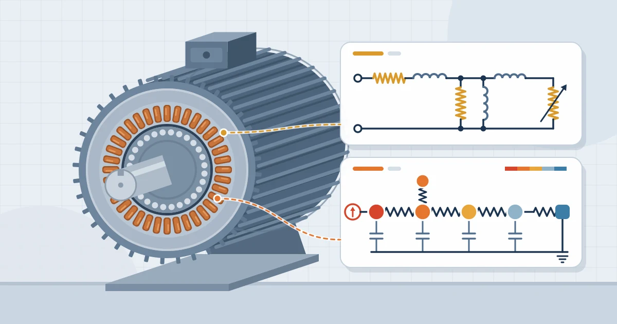 Equivalent-circuit and thermal-network model for electrical machine design